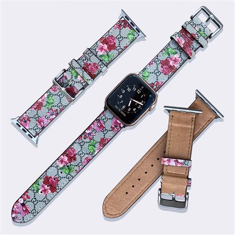 gucci floral apple watch band|gucci apple watch band real.